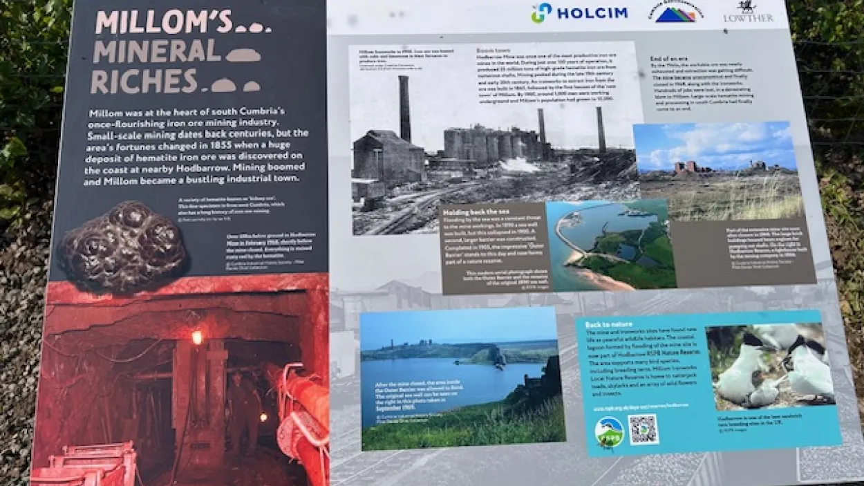 Information Panel at Millom Rock Park