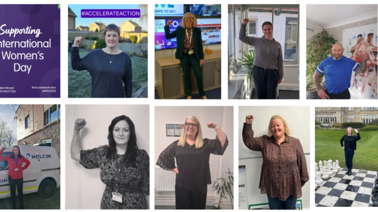 Members of the Holcim UK Menopause Network celebrating International Women's Day 2025