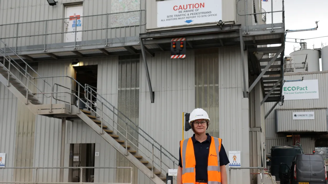 Kelly Lowe at Holcim 's Bow Readymix plant in London