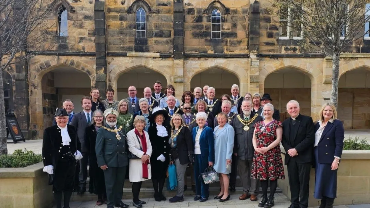 Office manager Liz Jones in her "other" role as a member of Carnforth Town Council