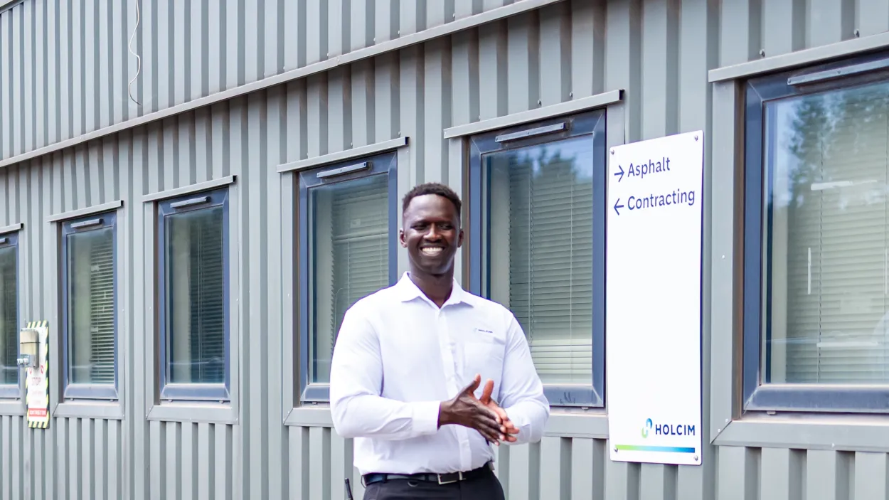 Mustapha Nyass, regional operation manager, at the Sheffield Asphalt Plant.