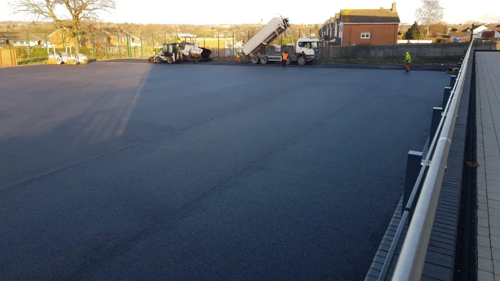 SuperSport being laid at Kingswinford school