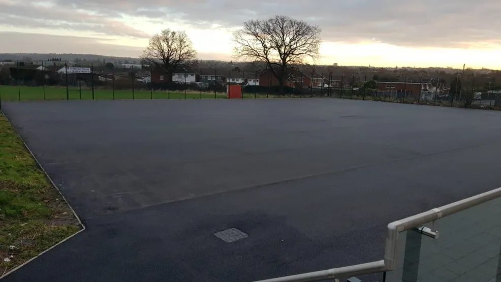 Sunset at Kingswinford School after applying SuperSport