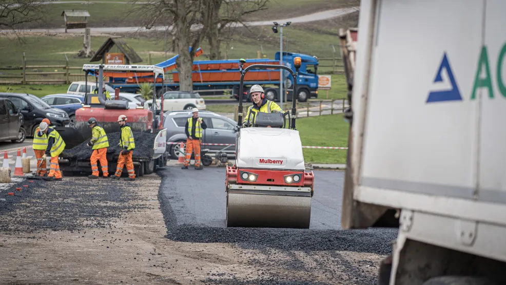 Superflex Asphalt flattened at West Midlands Safari Park