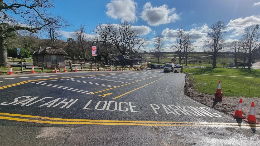 New Carpark completed at West Midlands Safari Park