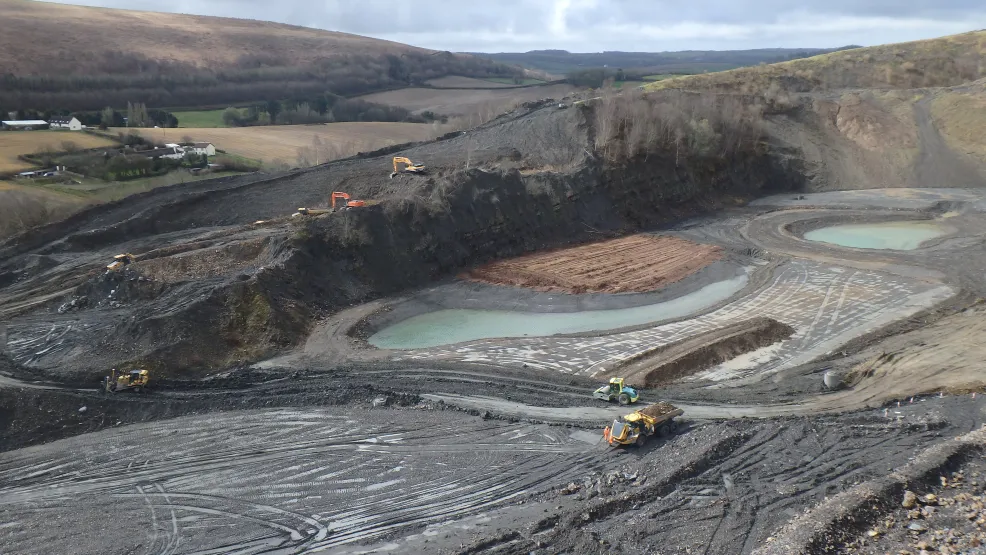 Venn quarry site before restoration work