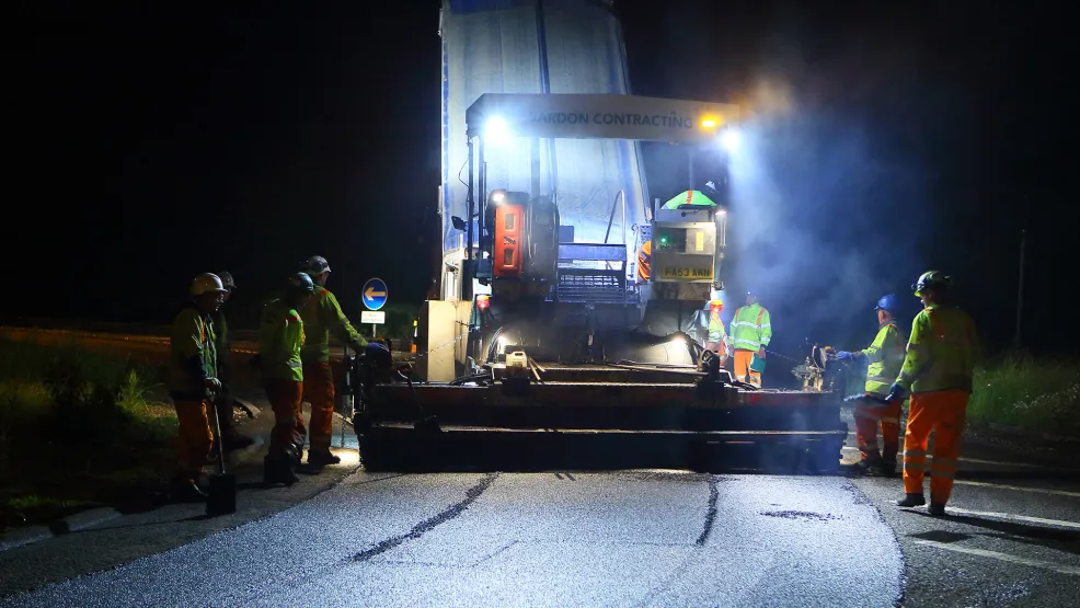 Prolay being laid at night - from the ground