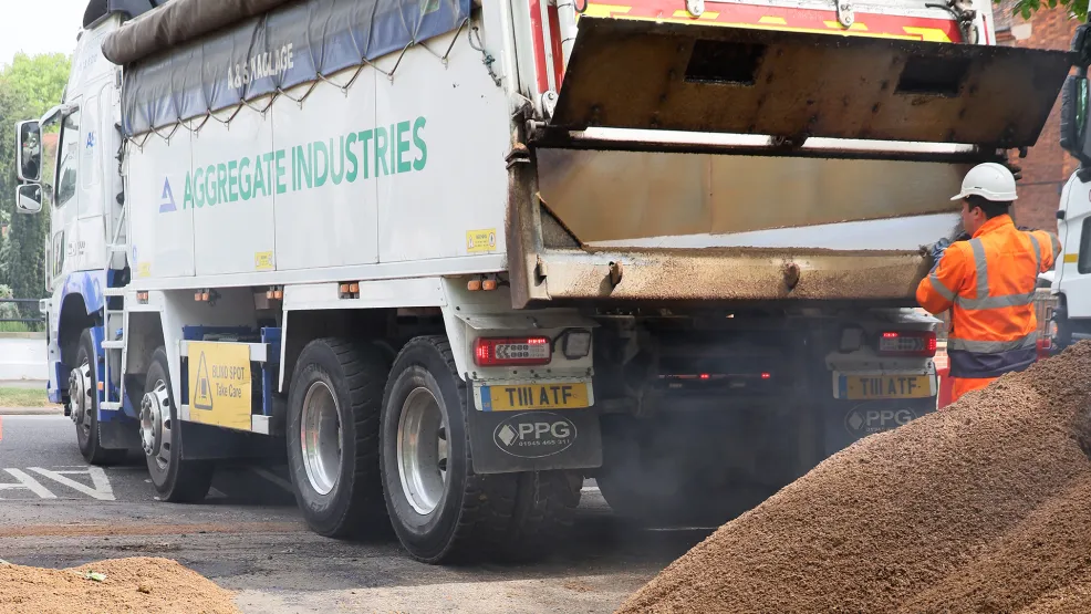 Aggregate Industries Asphalt Truck