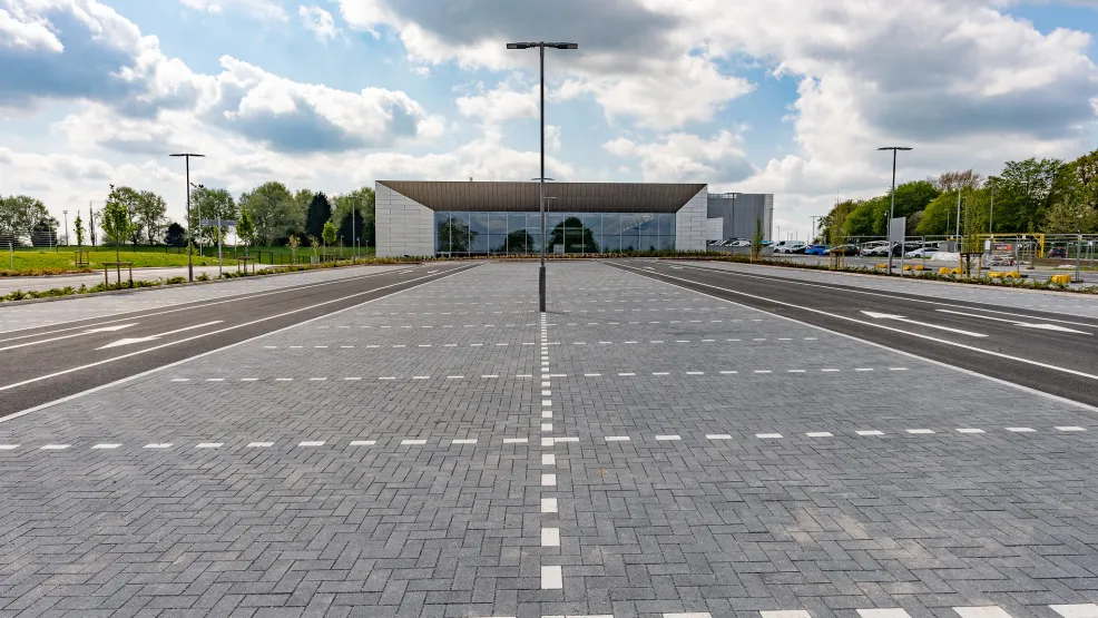 Car park at Derby Moorways Leisure Centre