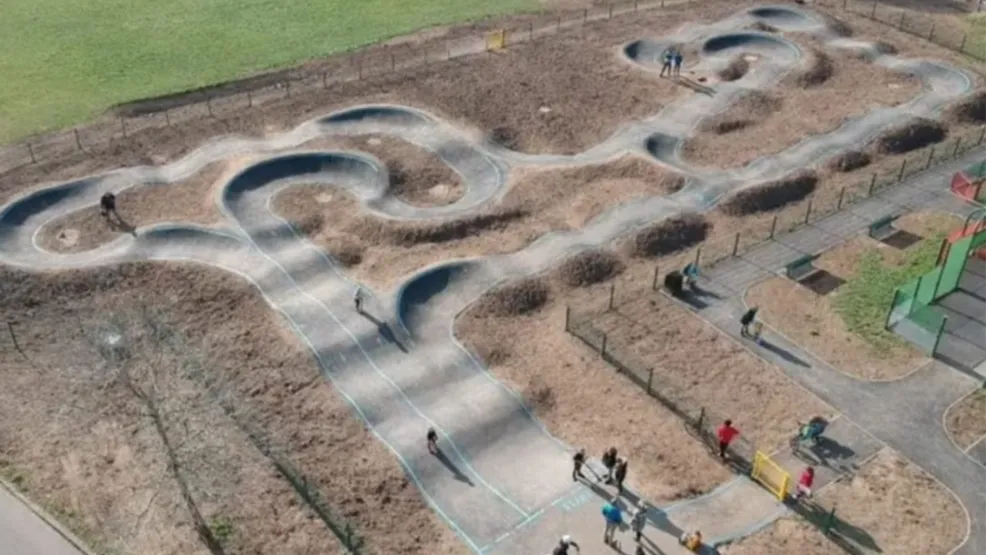 Aerial photo of Sullivan Pump Track