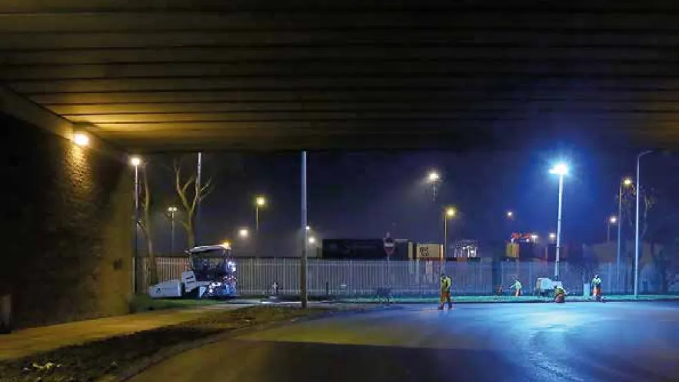 Under the A565 flyover