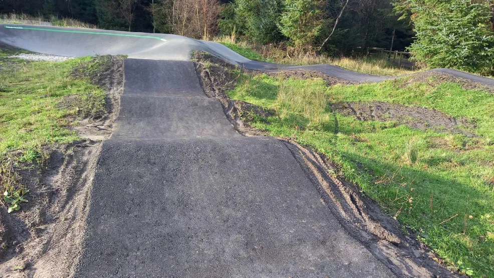 Supersport Track installed at Sutton Bank pump track close up.jpg