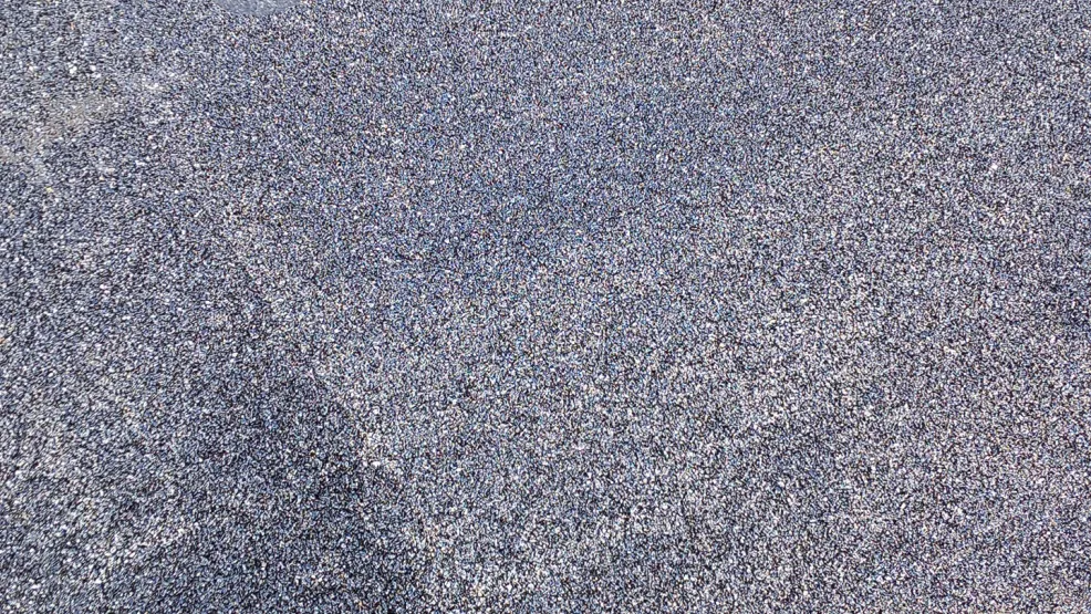 Closeup of freshly laid asphalt at Oakhill Park