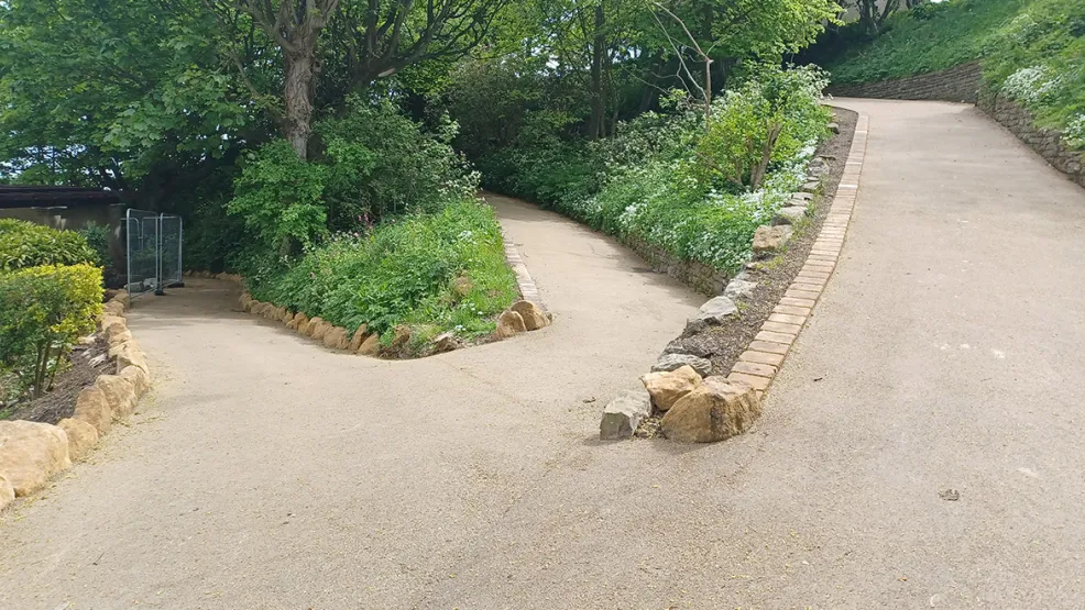 SuperColour Ultra Buff laid at Scarborough South Cliff gardens