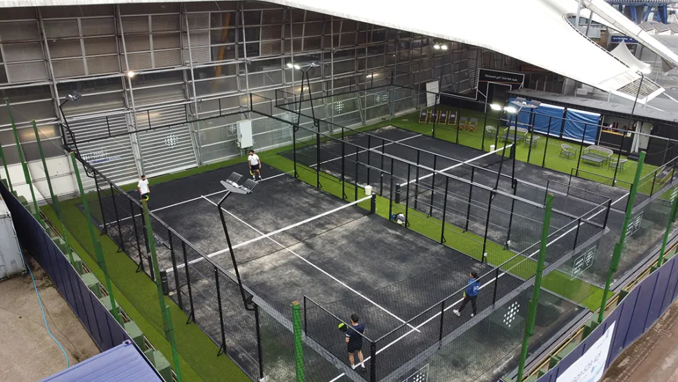 London O2 Padel Court Construction