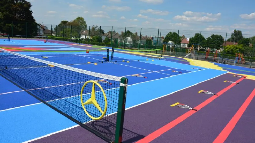 Bostall Gardens Tennis Court Markings