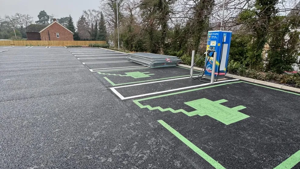 LIDL Saffron Walden electric vehicle charging bays