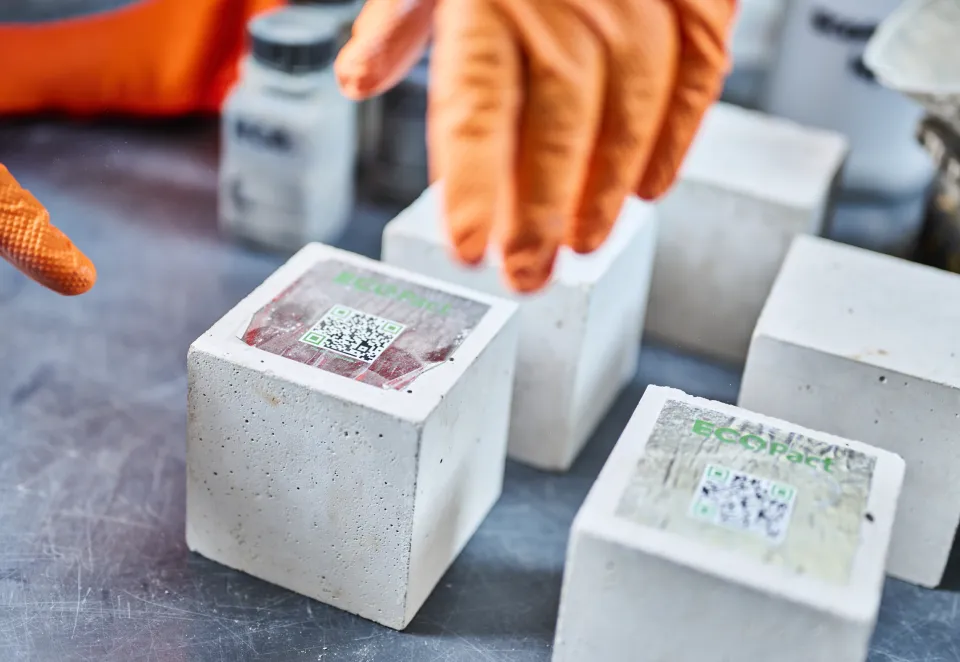 Concrete Cube Tests at Cement Laboratory