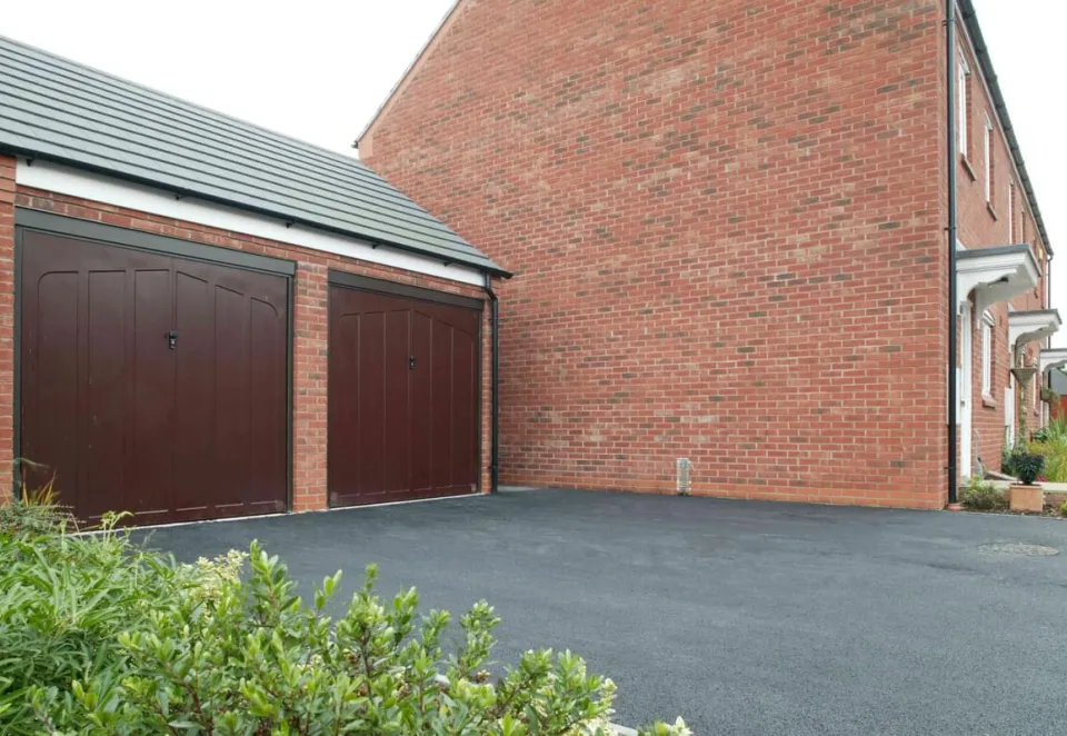 SuperDrive asphalt material laid on a double garage driveway.jpg