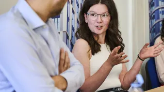 Apprentice Morgan Watson meets group Chief Marketing Officer Alfonso Paradinas Aguilera