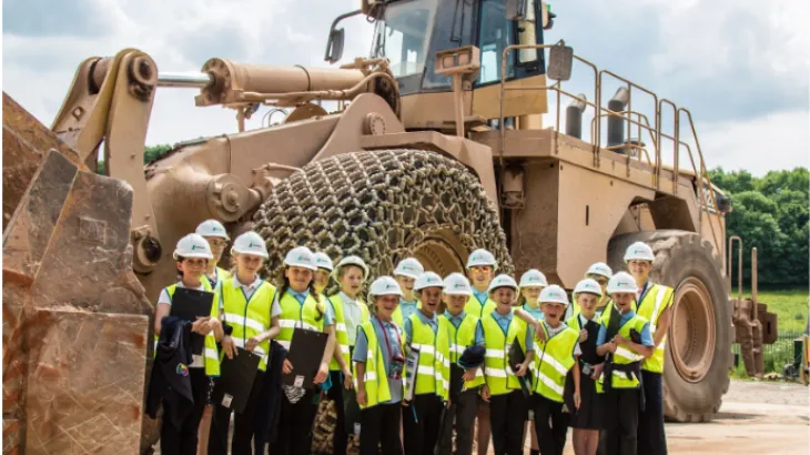 An educational school visit to Cauldon Cement Plant