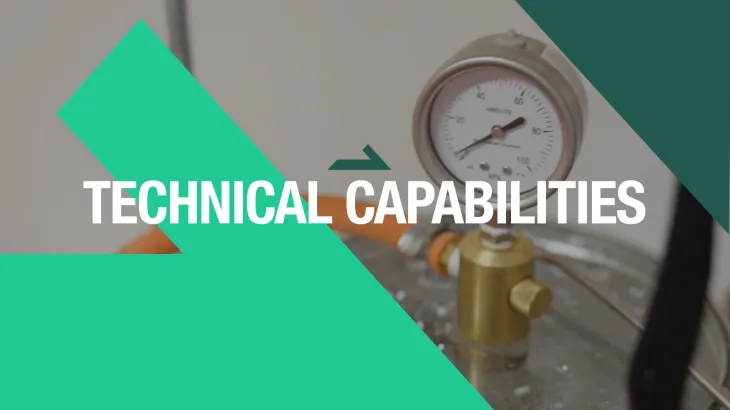 Technical Capabilities thumbnail with a pressure vessel