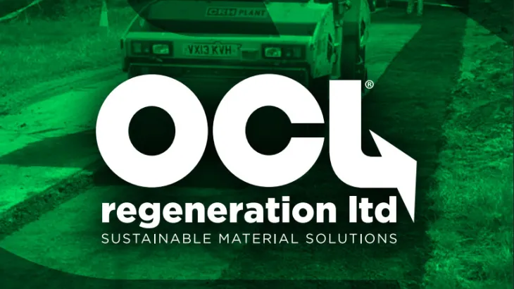 OCL regeneration ltd logo on a green background