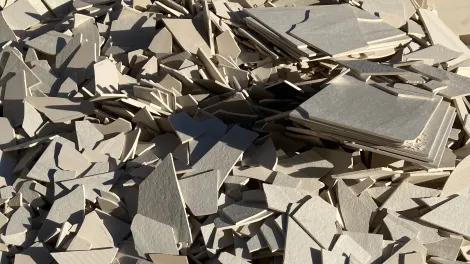Recycled ceramic tiles to be used to make cement at Cauldon