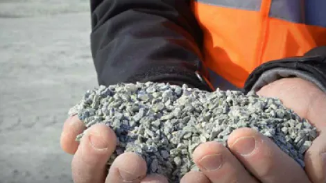 Procurement Policy, hands holding aggregate