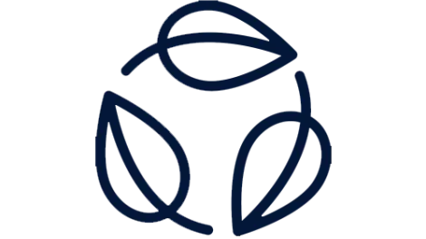 Icon showing three leaves arranged in a circle