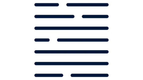 Icon showing lines with gaps in them