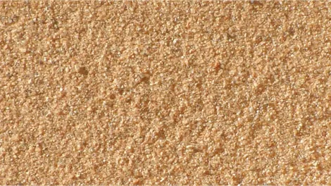 Evenly distributed sand