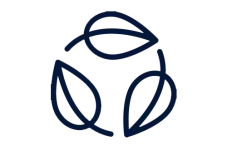 Icon showing three leaves arranged in a circle