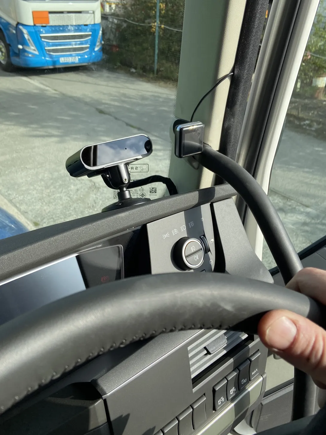 AN AI driven driver detection system in cement tanker cabs to prevent drivers from falling asleep while driving.