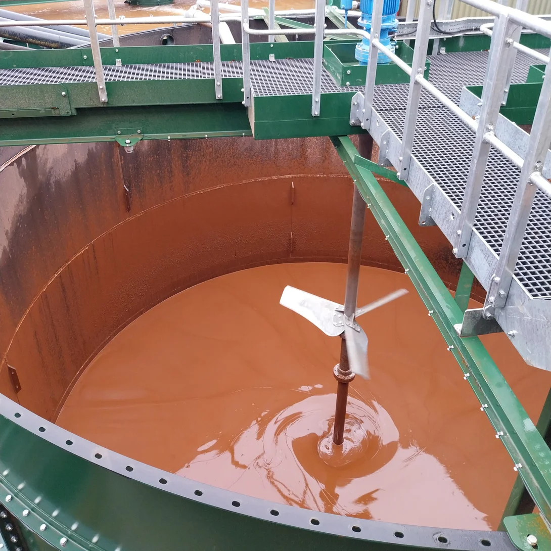 The new silt press at Hillhead Quarry in Devon.