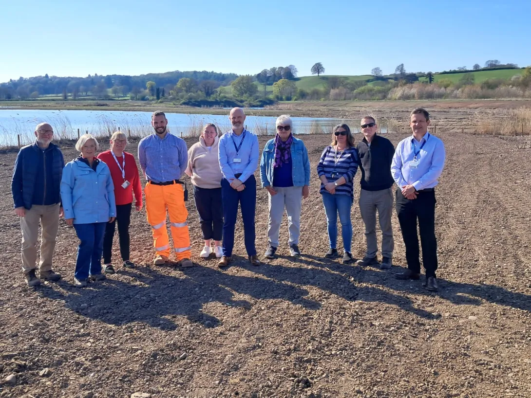 Holcim UK colleagues are joined by members of the community at its ongoing restoration project at Newbold Quarry