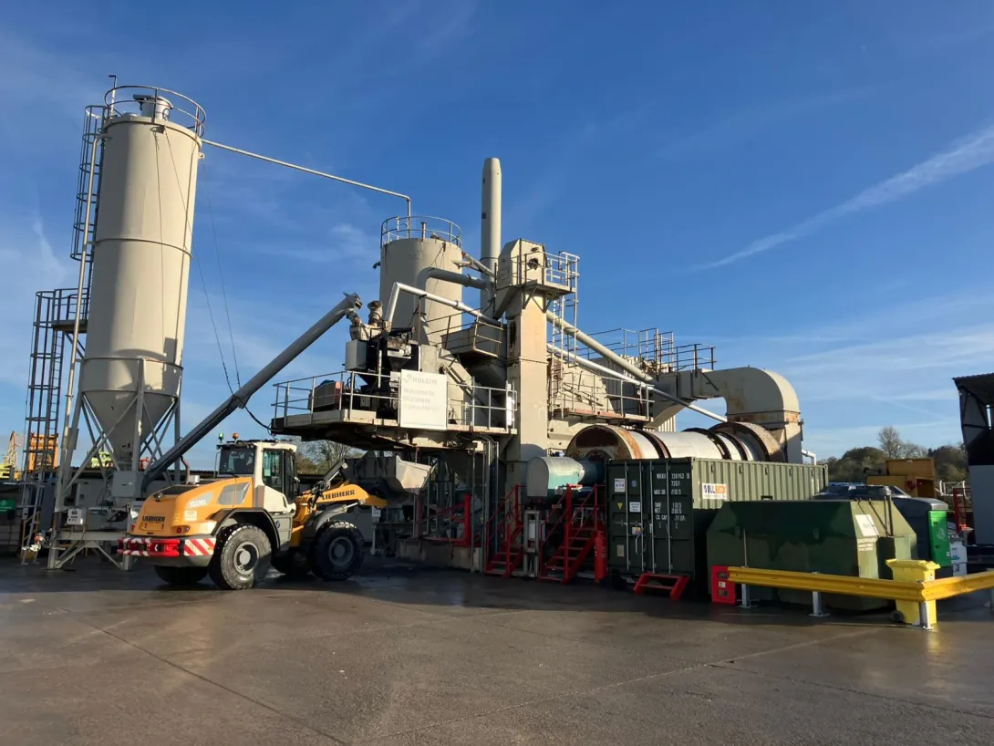 Holcim's new Express Asphalt Plant in Sharpness, Gloucestershire 