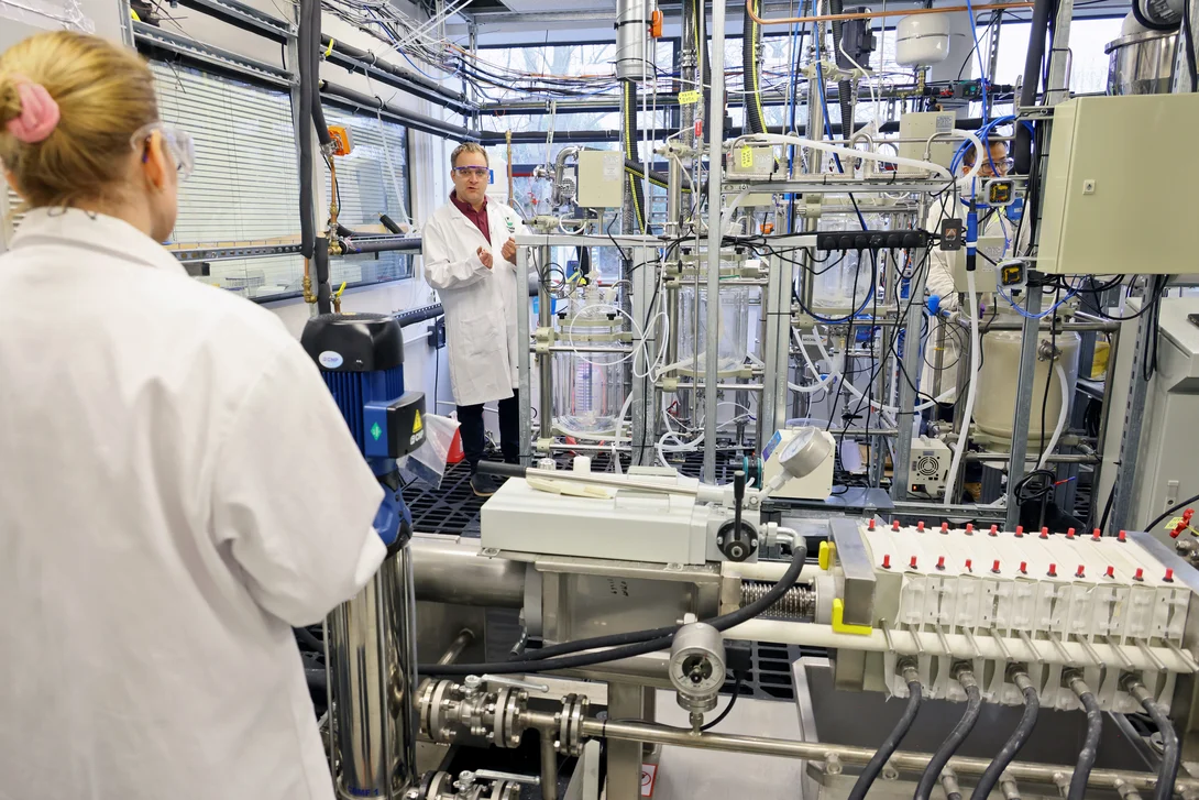 Vateris's mini plant at its labs in Nottingham, UK