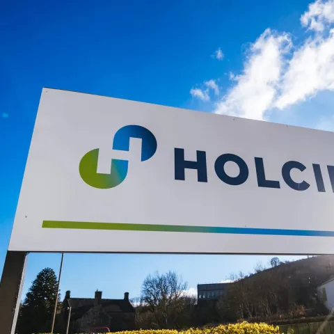 Holcim Location Site Entrance Sign