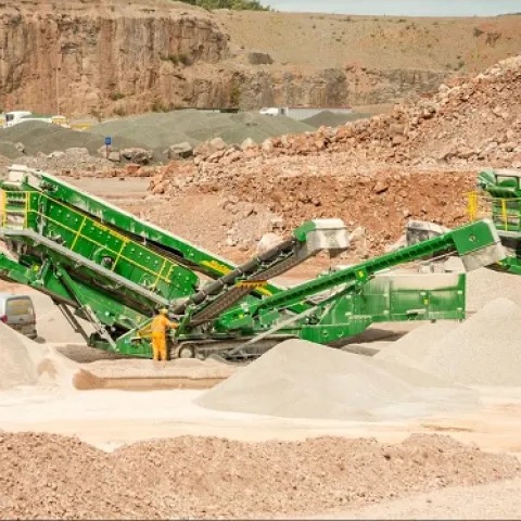 cement being quarried from plant at aggregate industries