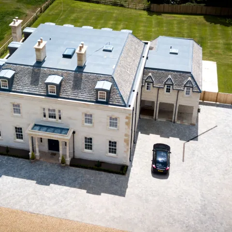 Bradstone Cotswold roof tiles used at Manor Farm Yard