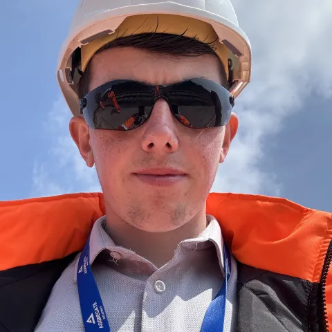 Billy Spencer, an apprentice within the Aggregate business in Plymouth