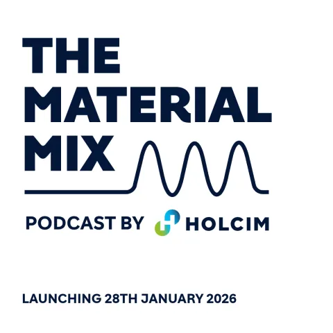 The Material Mix podcast by Holcim launching on 28 January 2026